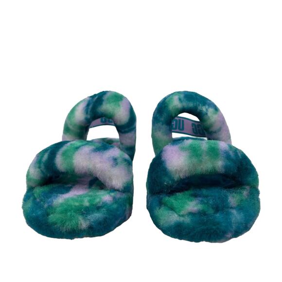 UGG Australia Oh Yeah Marble Sldie Sandals Turquoise Size 10 - Picture 6 of 14